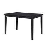Andreas Black / Gray 5-piece Dinig Table Set - Ornate Home