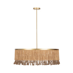 Andren Pendant Natural/Gold Pendant Lamp - Ornate Home
