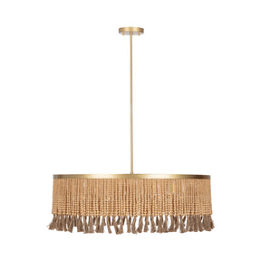 Andren Pendant Natural/Gold Pendant Lamp - Ornate Home