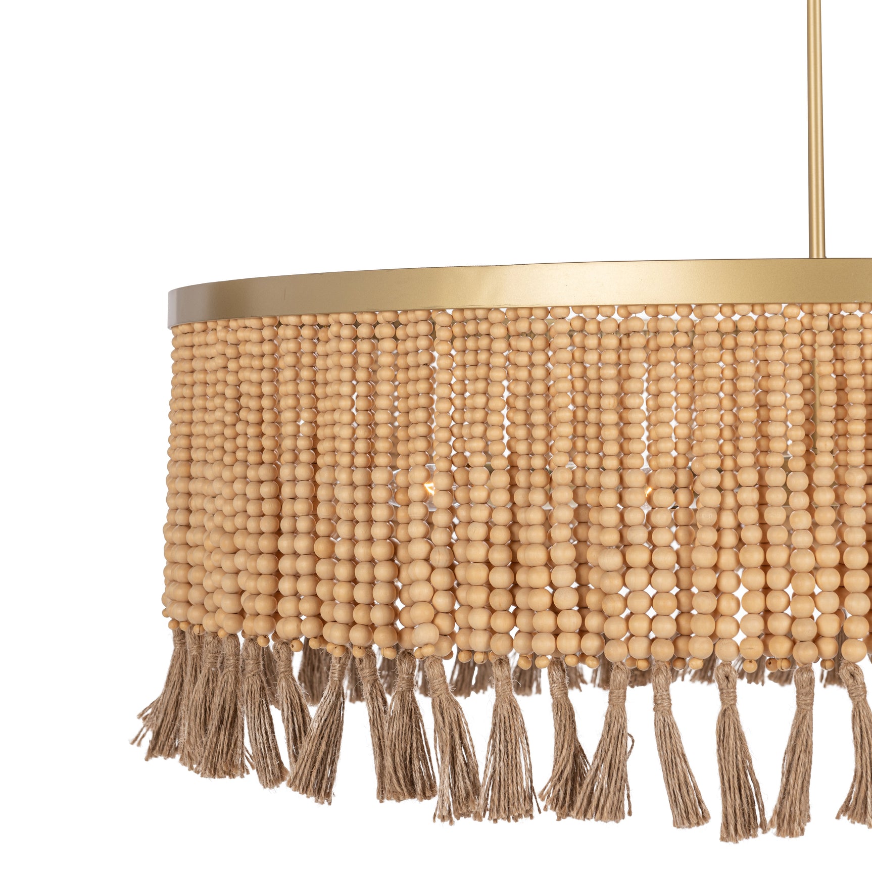 Andren Pendant Natural/Gold Pendant Lamp - Ornate Home
