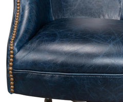 Andrew Jackson Blue Desk Chair - Ornate Home