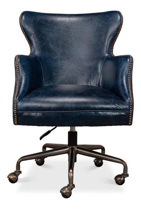 Andrew Jackson Blue Desk Chair - Ornate Home