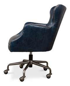 Andrew Jackson Blue Desk Chair - Ornate Home
