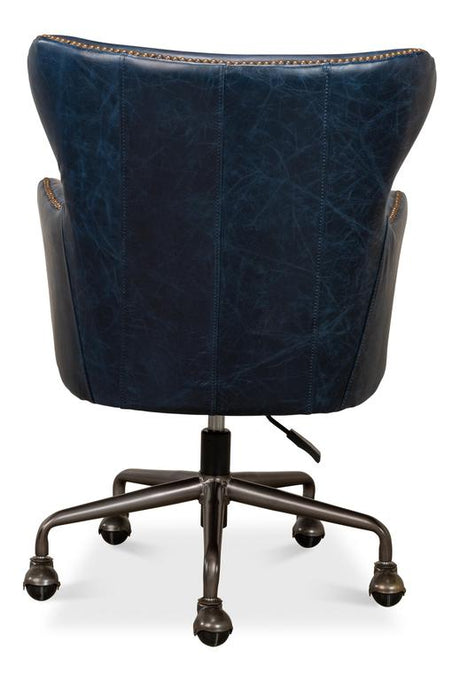 Andrew Jackson Blue Desk Chair - Ornate Home