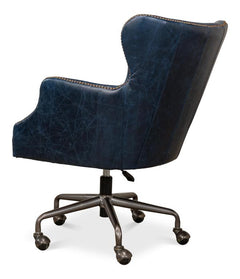 Andrew Jackson Blue Desk Chair - Ornate Home