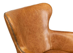 Andrew Jackson Brown Desk Chair - Ornate Home