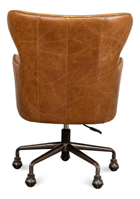 Andrew Jackson Brown Desk Chair - Ornate Home