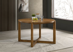 Andrew Walnut 47" Round Dining Table - Ornate Home