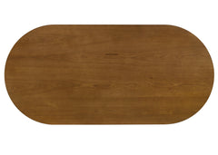 Andrew Walnut 88" 7-Piece Oval Dining Set