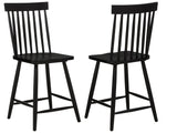 Andrews Black Windsor Counter Height Dining Side Chair (Set of 2) - Ornate Home