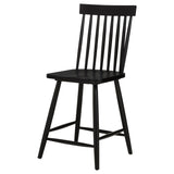 Andrews Black Windsor Counter Height Dining Side Chair (Set of 2) - Ornate Home