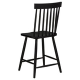 Andrews Black Windsor Counter Height Dining Side Chair (Set of 2) - Ornate Home