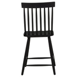 Andrews Black Windsor Counter Height Dining Side Chair (Set of 2) - Ornate Home
