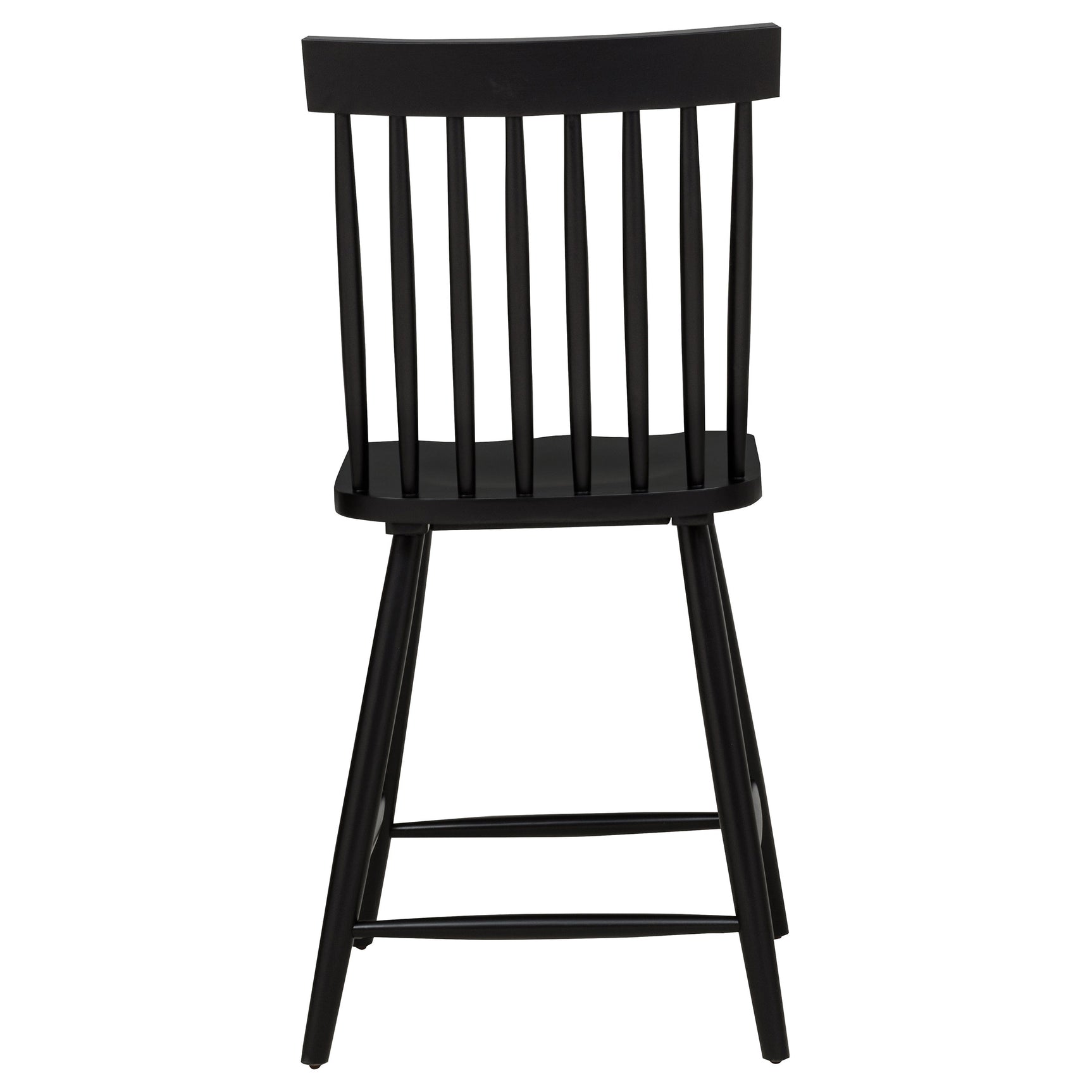 Andrews Black Windsor Counter Height Dining Side Chair (Set of 2) - Ornate Home