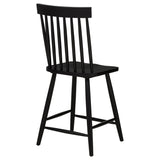 Andrews Black Windsor Counter Height Dining Side Chair (Set of 2) - Ornate Home