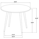 Andrews Light Ash 48-inch Round Counter Height Dining Table - Ornate Home