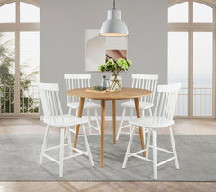 Andrews Light Ash 48-inch Round Counter Height Dining Table - Ornate Home
