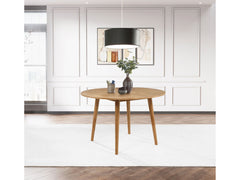 Andrews Light Ash 48-inch Round Wood Dining Room Table - Ornate Home