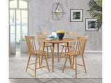 Andrews Light Ash 5-piece Round Counter Height Dining Set - Ornate Home