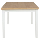 Andrews Light Ash/White 66-inch Rectangular Dining Table - Ornate Home