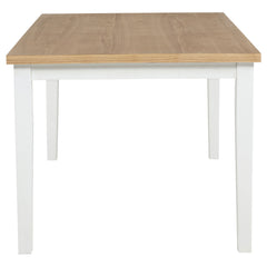Andrews Light Ash/White 66-inch Rectangular Dining Table - Ornate Home