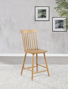 Andrews Light Ash Windsor Counter Height Dining Side Chair (Set of 2) - Ornate Home