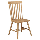 Andrews Light Ash Windsor Spindle Back Dining Side Chair (Set of 2) - Ornate Home