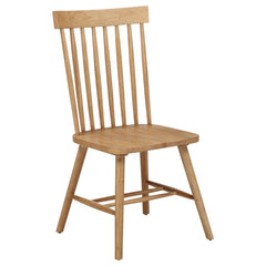 Andrews Light Ash Windsor Spindle Back Dining Side Chair (Set of 2) - Ornate Home