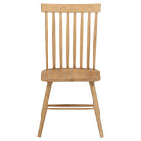 Andrews Light Ash Windsor Spindle Back Dining Side Chair (Set of 2) - Ornate Home