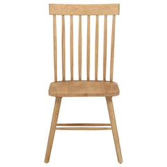 Andrews Light Ash Windsor Spindle Back Dining Side Chair (Set of 2) - Ornate Home