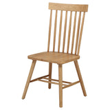 Andrews Light Ash Windsor Spindle Back Dining Side Chair (Set of 2) - Ornate Home
