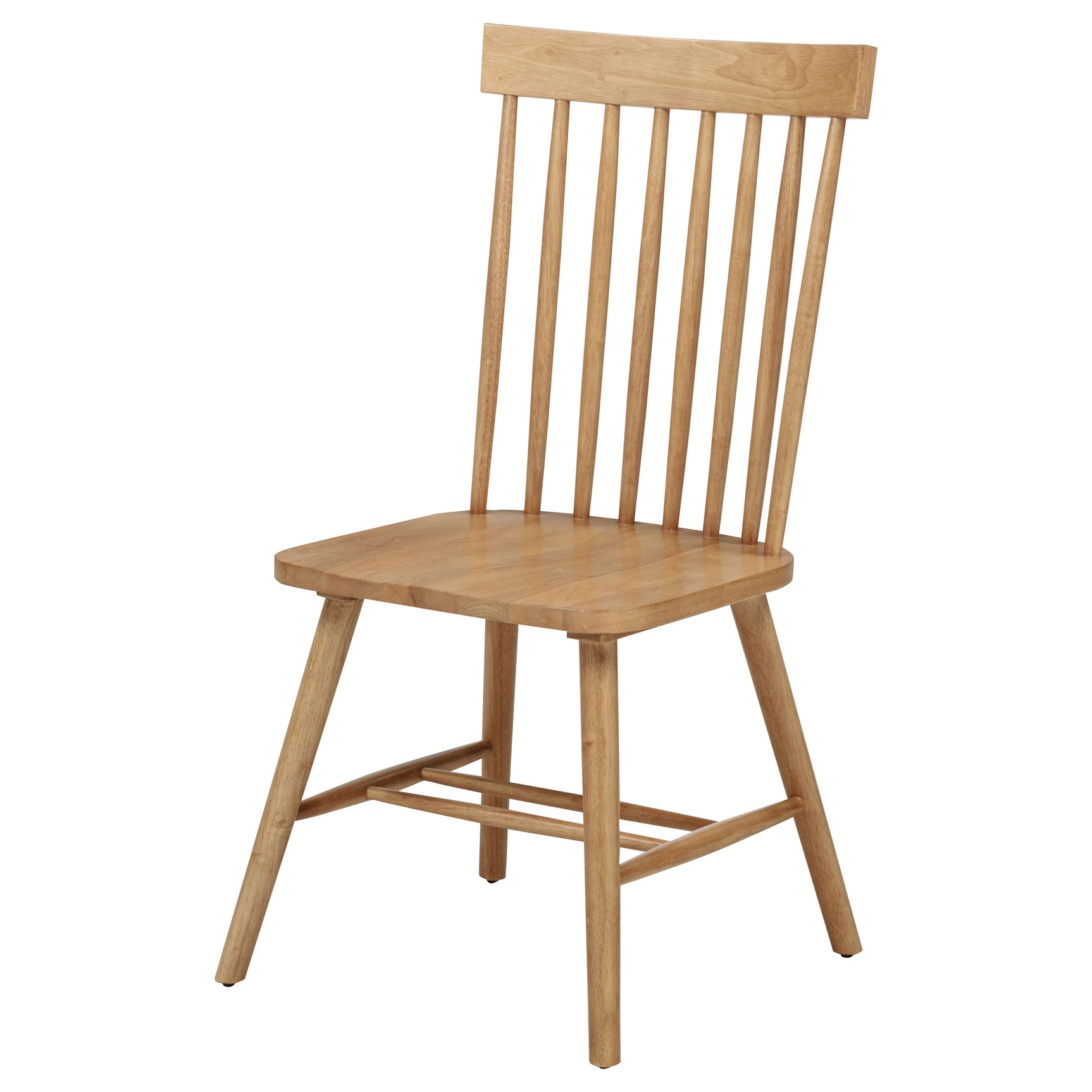 Andrews Light Ash Windsor Spindle Back Dining Side Chair (Set of 2) - Ornate Home