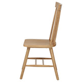 Andrews Light Ash Windsor Spindle Back Dining Side Chair (Set of 2) - Ornate Home