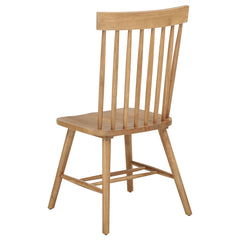 Andrews Light Ash Windsor Spindle Back Dining Side Chair (Set of 2) - Ornate Home