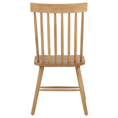 Andrews Light Ash Windsor Spindle Back Dining Side Chair (Set of 2) - Ornate Home