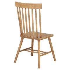 Andrews Light Ash Windsor Spindle Back Dining Side Chair (Set of 2) - Ornate Home