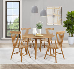 Andrews Light Ash Windsor Spindle Back Dining Side Chair (Set of 2) - Ornate Home
