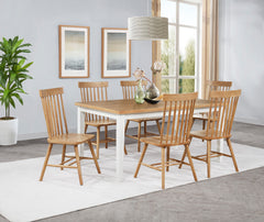 Andrews Light Ash Windsor Spindle Back Dining Side Chair (Set of 2) - Ornate Home