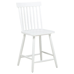 Andrews White/Light Ash 5-piece Round Counter Dining Set - Ornate Home