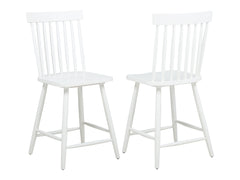 Andrews White Windsor Counter Height Dining Side Chair (Set of 2) - Ornate Home