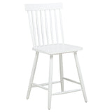 Andrews White Windsor Counter Height Dining Side Chair (Set of 2) - Ornate Home