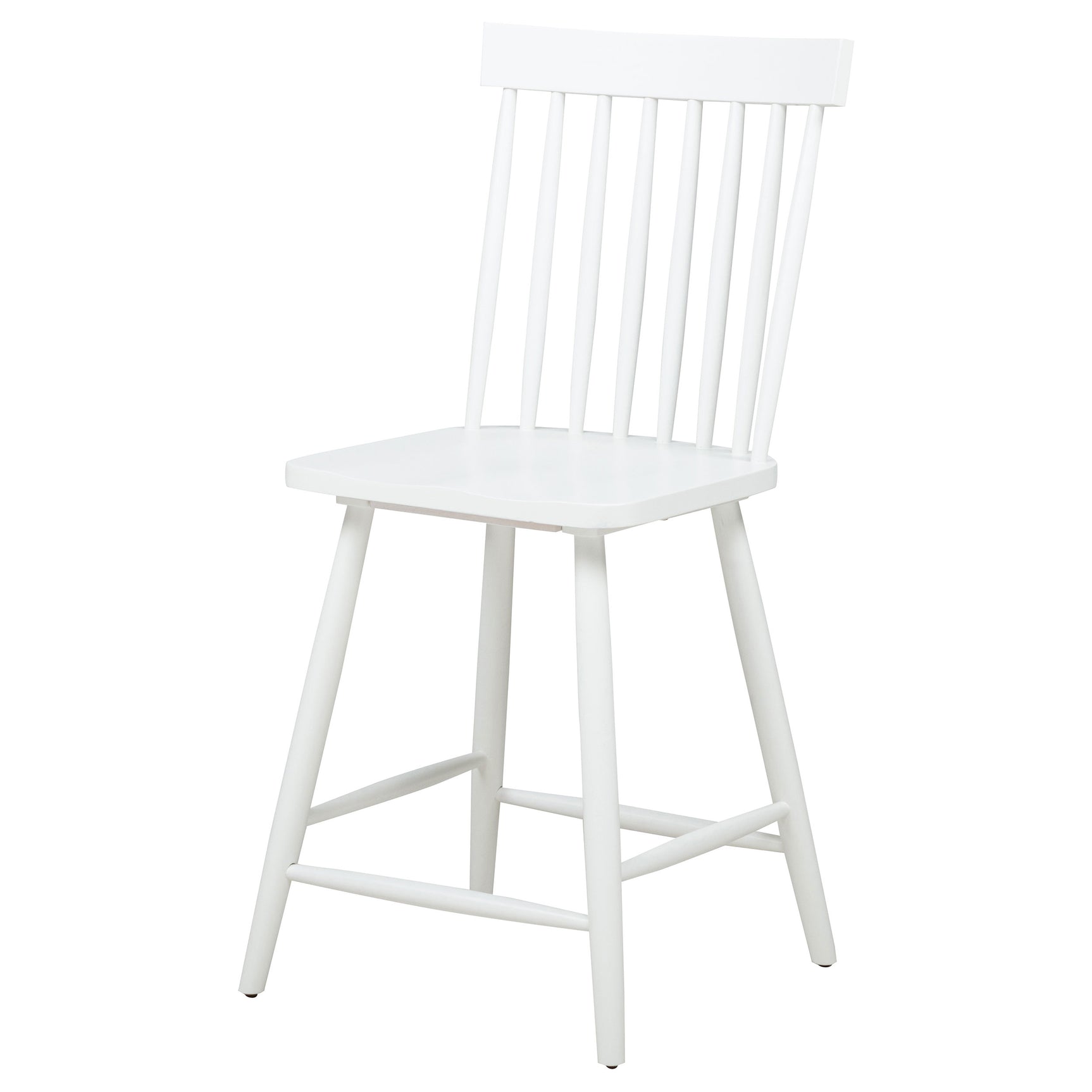 Andrews White Windsor Counter Height Dining Side Chair (Set of 2) - Ornate Home