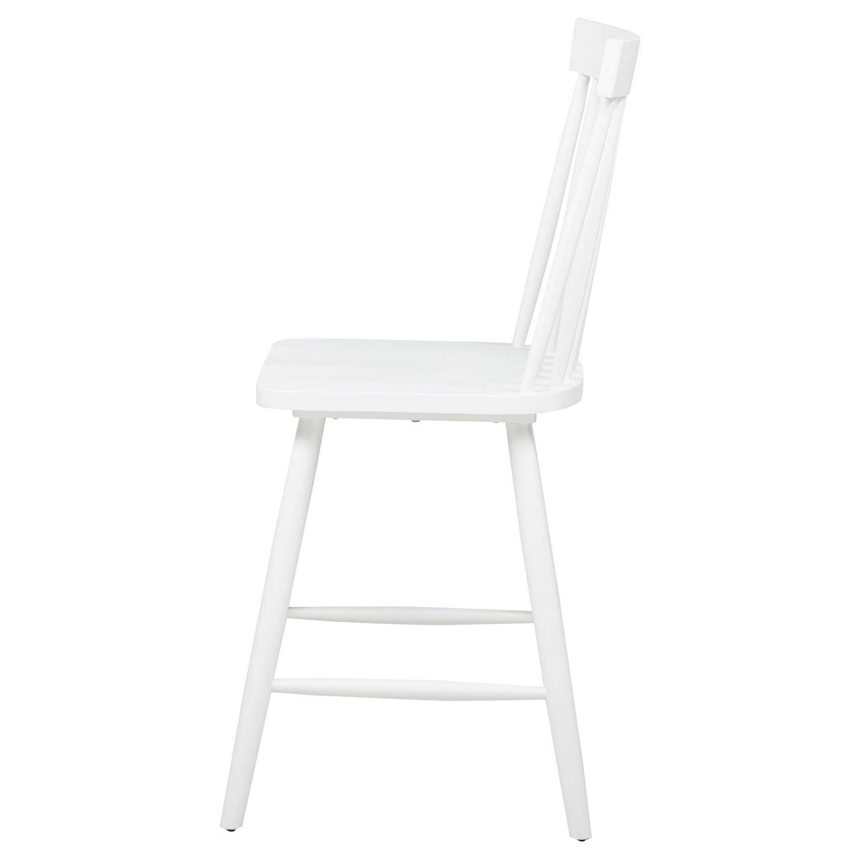 Andrews White Windsor Counter Height Dining Side Chair (Set of 2) - Ornate Home