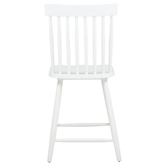 Andrews White Windsor Counter Height Dining Side Chair (Set of 2) - Ornate Home