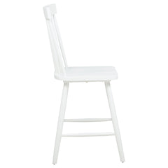 Andrews White Windsor Counter Height Dining Side Chair (Set of 2) - Ornate Home