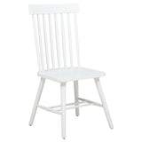 Andrews White Windsor Spindle Back Dining Side Chair (Set of 2) - Ornate Home
