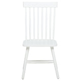 Andrews White Windsor Spindle Back Dining Side Chair (Set of 2) - Ornate Home