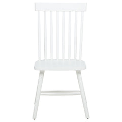 Andrews White Windsor Spindle Back Dining Side Chair (Set of 2) - Ornate Home