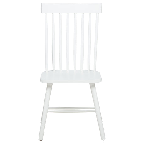 Andrews White Windsor Spindle Back Dining Side Chair (Set of 2) - Ornate Home