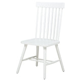Andrews White Windsor Spindle Back Dining Side Chair (Set of 2) - Ornate Home